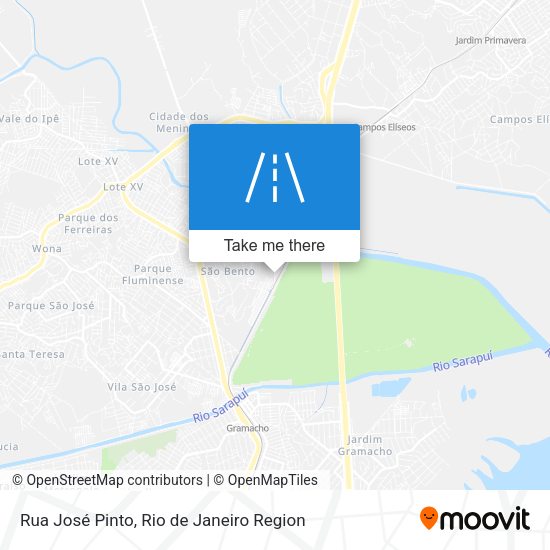 Rua José Pinto map