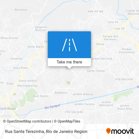 Rua Santa Terezinha map