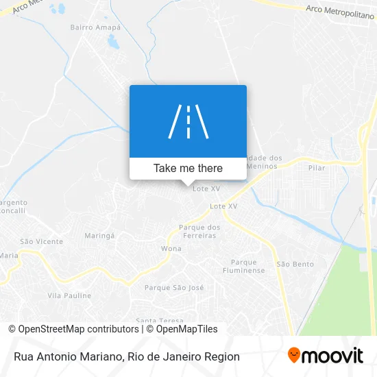 Rua Antonio Mariano map