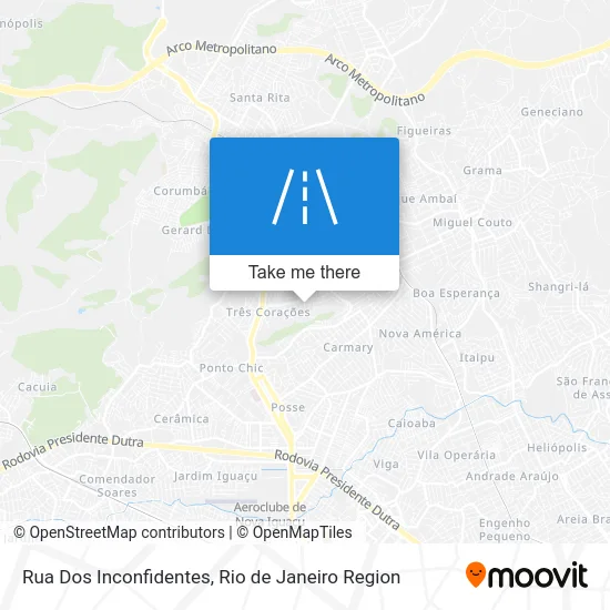 Rua Dos Inconfidentes map