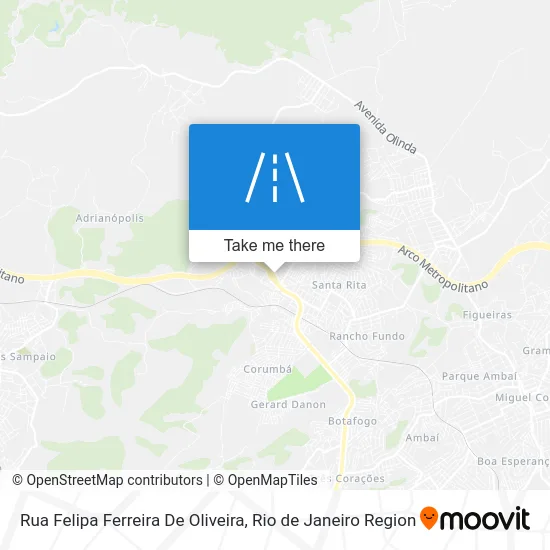 Rua Felipa Ferreira De Oliveira map