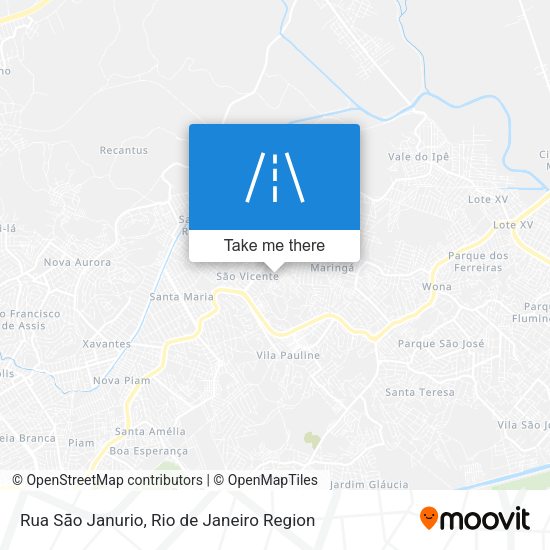 Rua Sāo Janurio map