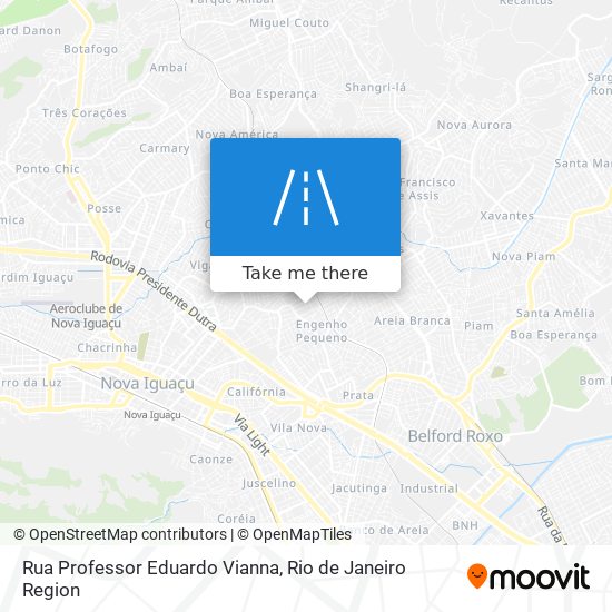 Mapa Rua Professor Eduardo Vianna