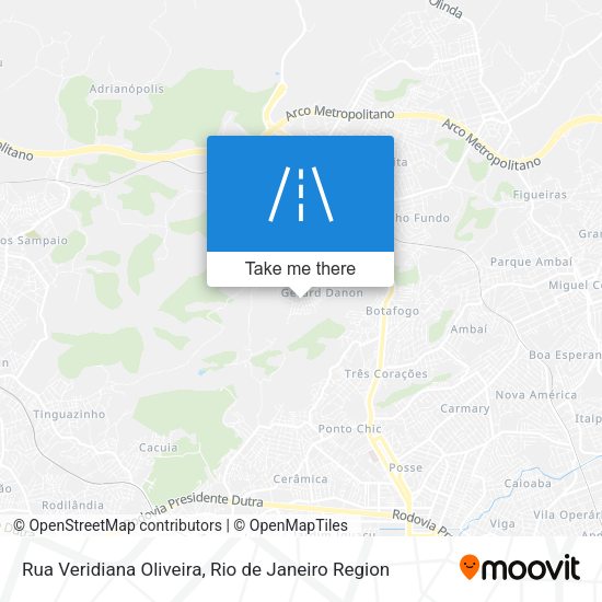 Rua Veridiana Oliveira map