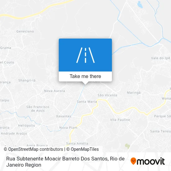 Rua Subtenente Moacir Barreto Dos Santos map