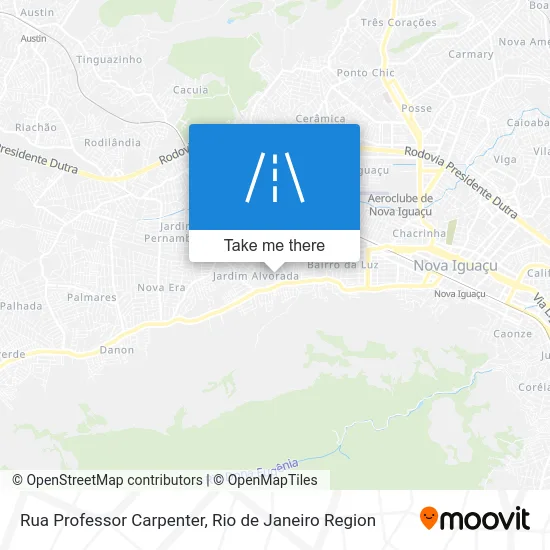 Rua Professor Carpenter map
