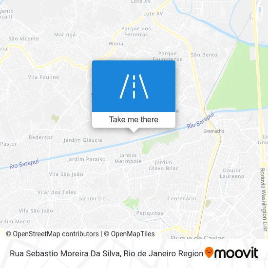 Rua Sebastio Moreira Da Silva map