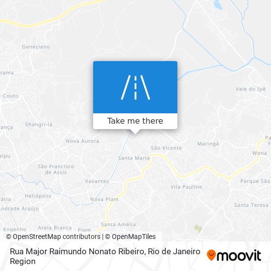 Rua Major Raimundo Nonato Ribeiro map