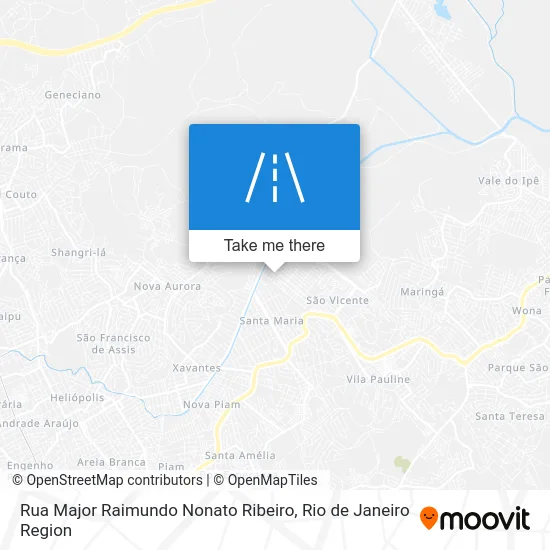 Rua Major Raimundo Nonato Ribeiro map