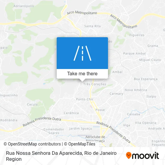 Rua Nossa Senhora Da Aparecida map