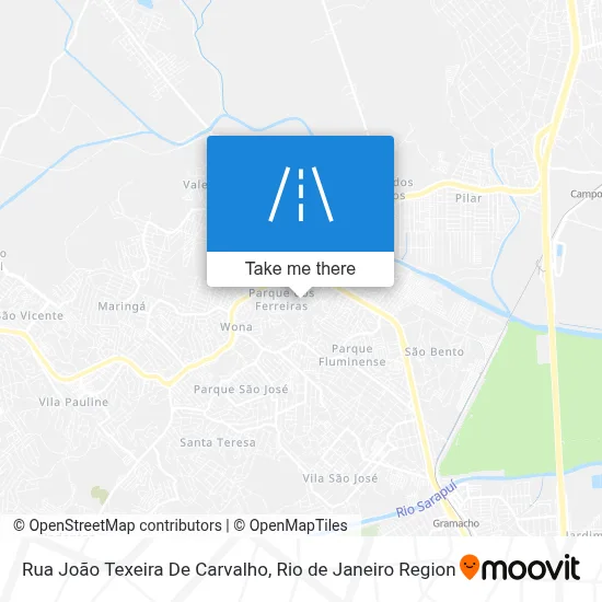 Rua João Texeira De Carvalho map