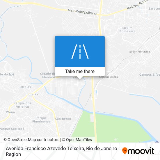 Mapa Avenida Francisco Azevedo Teixeira