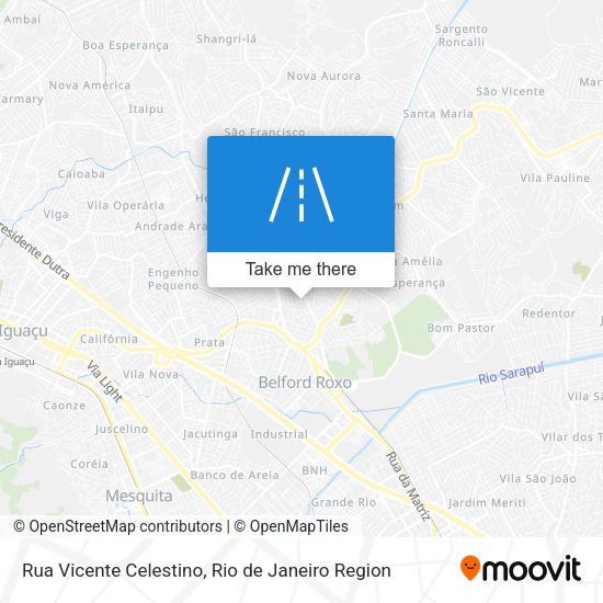 Rua Vicente Celestino map