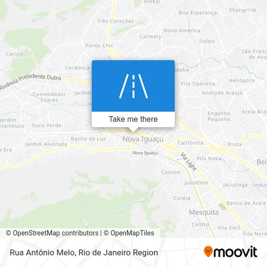Rua Antônio Melo map