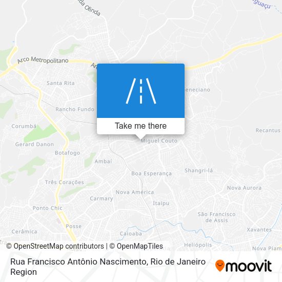 Rua Francisco Antônio Nascimento map