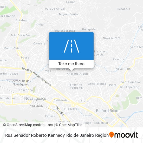 Rua Senador Roberto Kennedy map