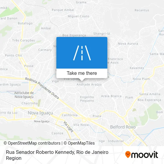 Rua Senador Roberto Kennedy map