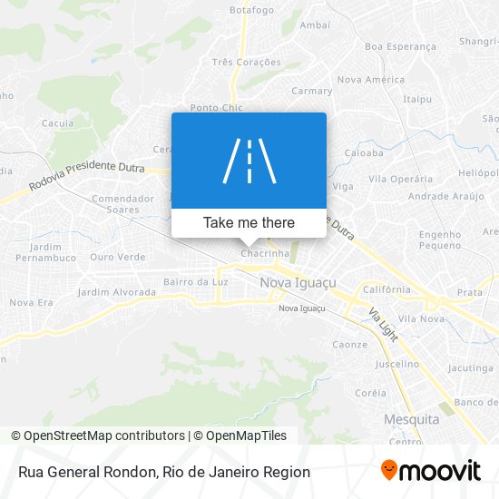 Rua General Rondon map