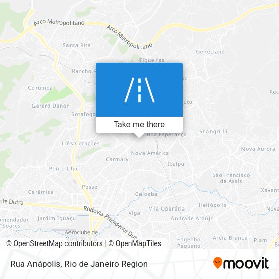 Rua Anápolis map