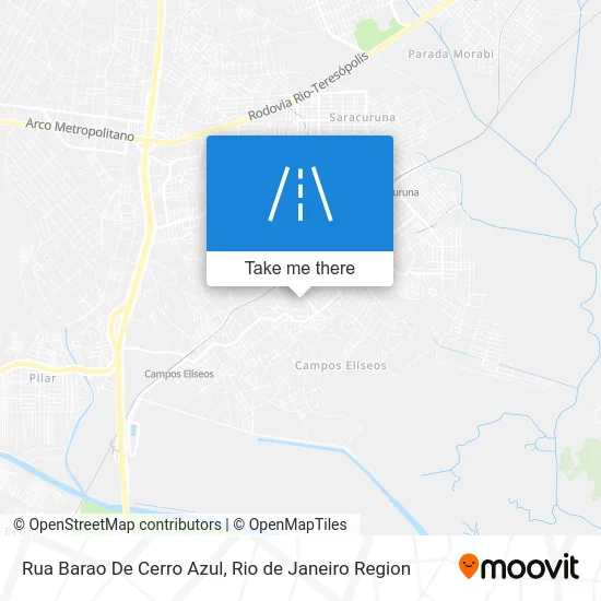 Rua Barao De Cerro Azul map