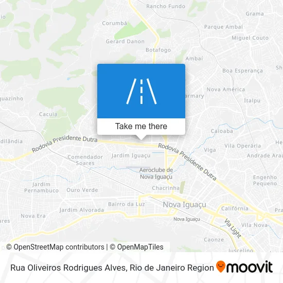 Rua Oliveiros Rodrigues Alves map
