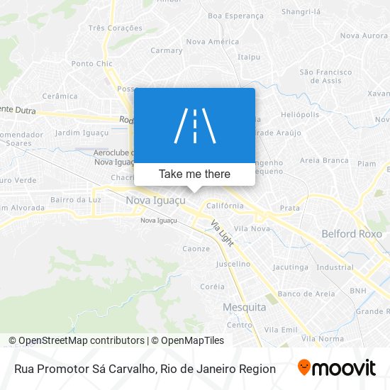 Mapa Rua Promotor Sá Carvalho