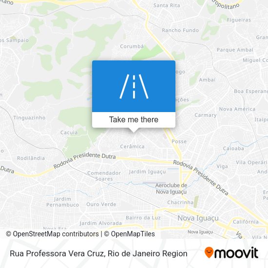 Rua Professora Vera Cruz map