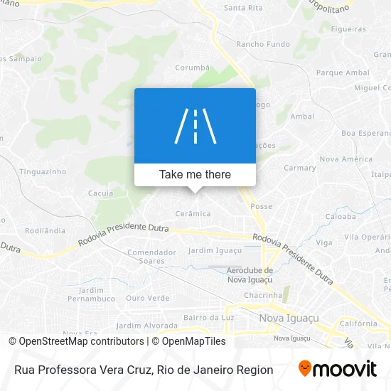 Rua Professora Vera Cruz map