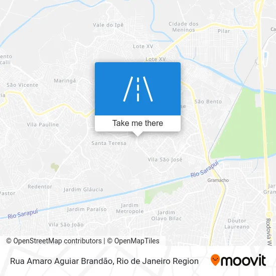 Rua Amaro Aguiar Brandão map