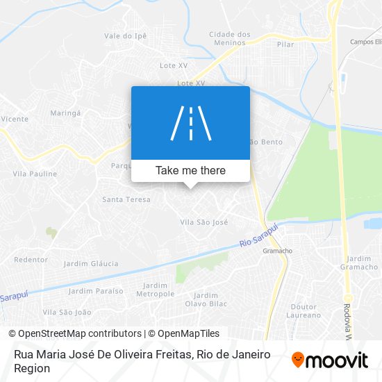 Mapa Rua Maria José De Oliveira Freitas