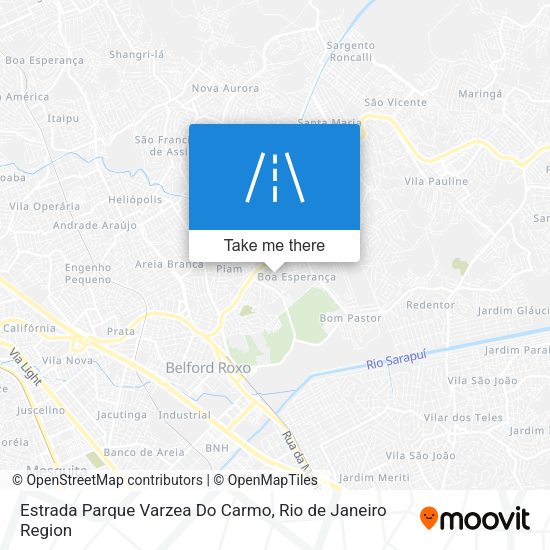 Estrada Parque Varzea Do Carmo map
