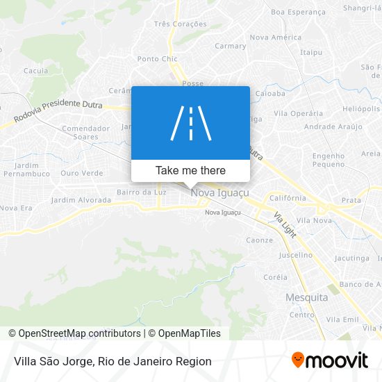 Villa São Jorge map