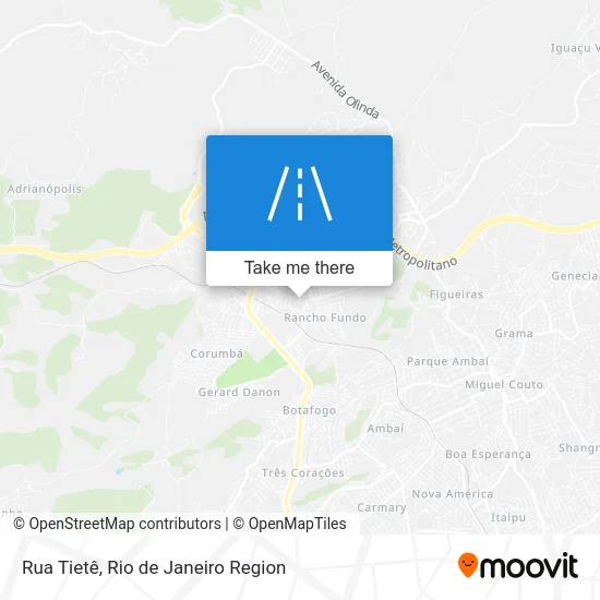 Rua Tietê map