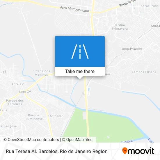 Rua Teresa Al. Barcelos map