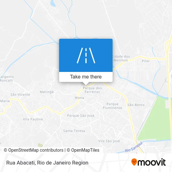 Rua Abacati map