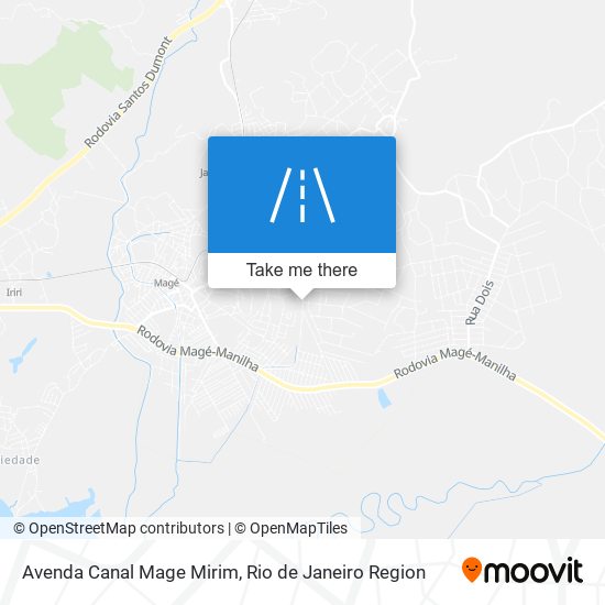 Mapa Avenda Canal Mage Mirim