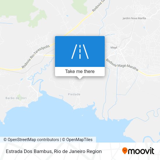 Estrada Dos Bambus map