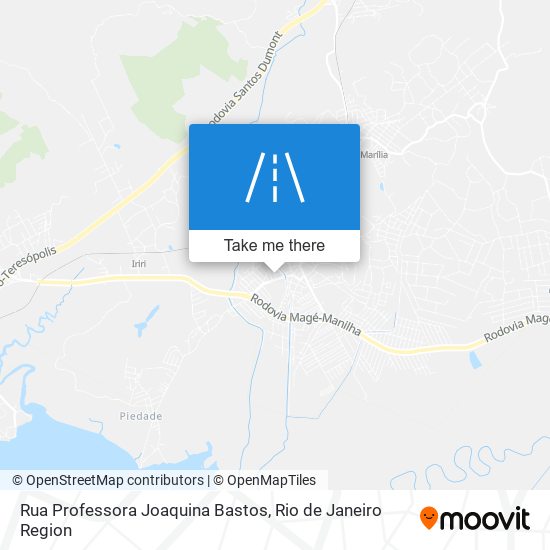 Mapa Rua Professora Joaquina Bastos