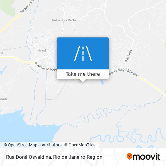 Mapa Rua Doná Osvaldina