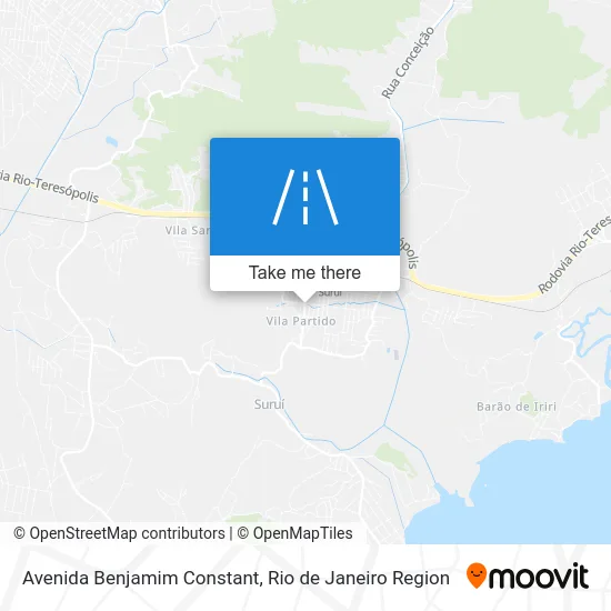 Avenida Benjamim Constant map