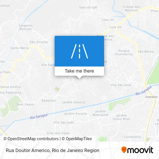 Rua Doutor Americo map