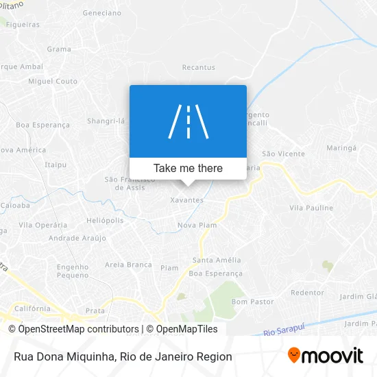 Rua Dona Miquinha map