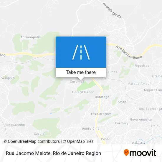 Rua Jacomo Melote map
