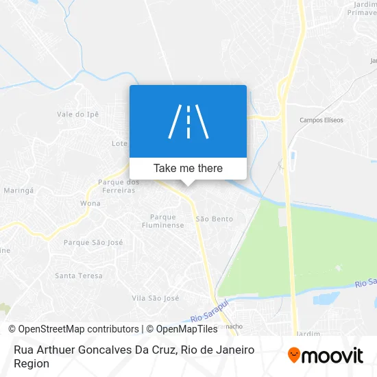 Rua Arthuer Goncalves Da Cruz map