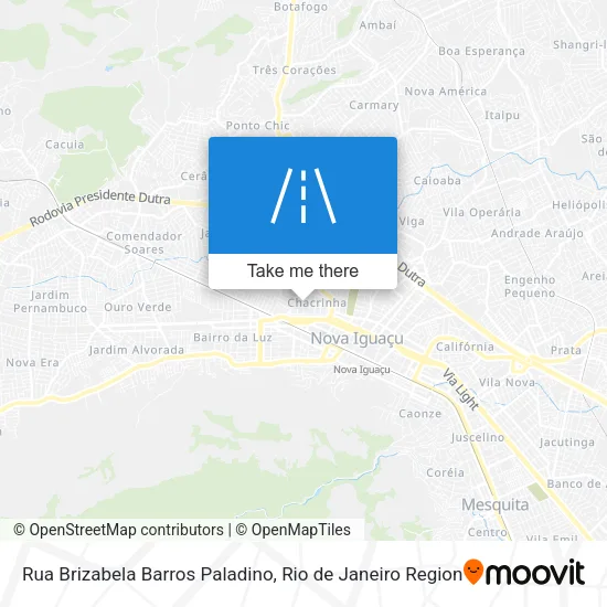 Rua Brizabela Barros Paladino map