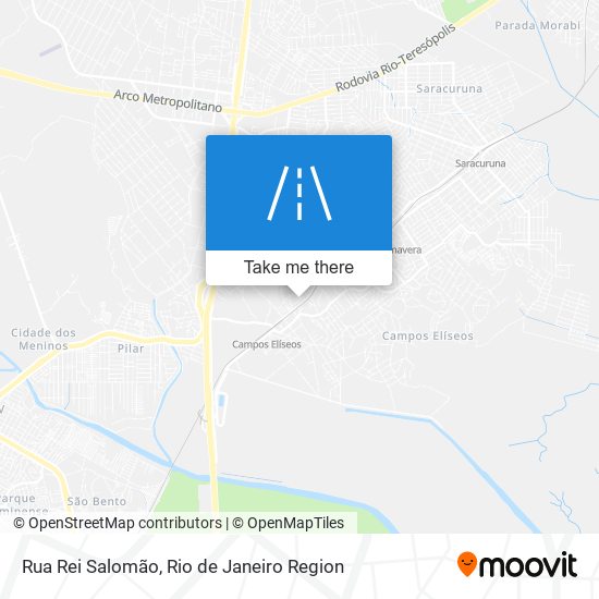 Mapa Rua Rei Salomão