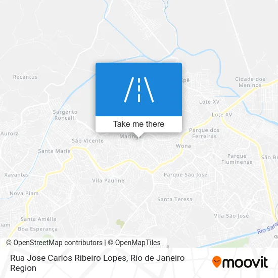 Rua Jose Carlos Ribeiro Lopes map