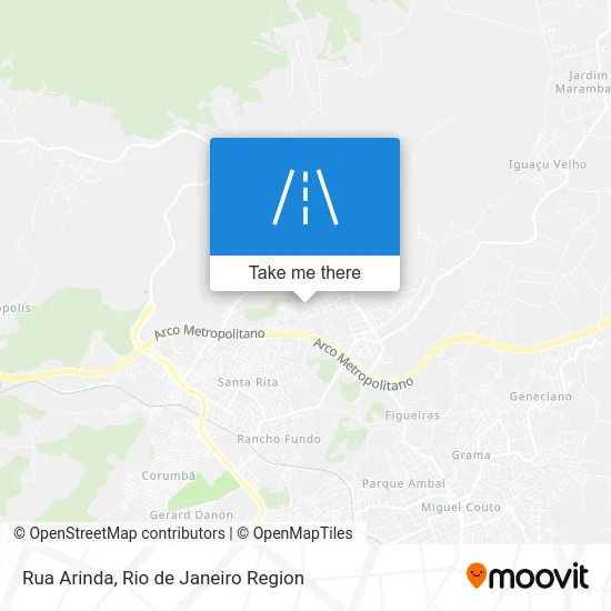 Rua Arinda map