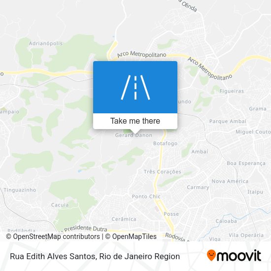 Rua Edith Alves Santos map