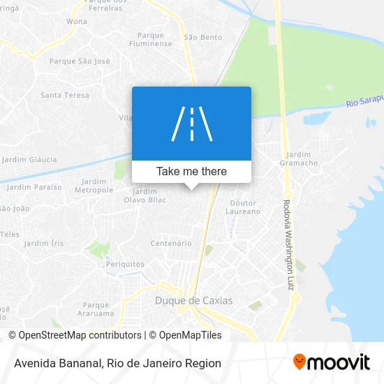 Avenida Bananal map